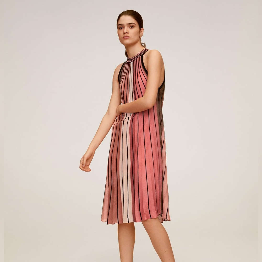 EUC Mango Striped Dress XS